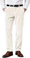 Wemaliyzd Men's Corduroy Cargo Pants Elastic Waist Casual Work Trousers All-Season Comfort