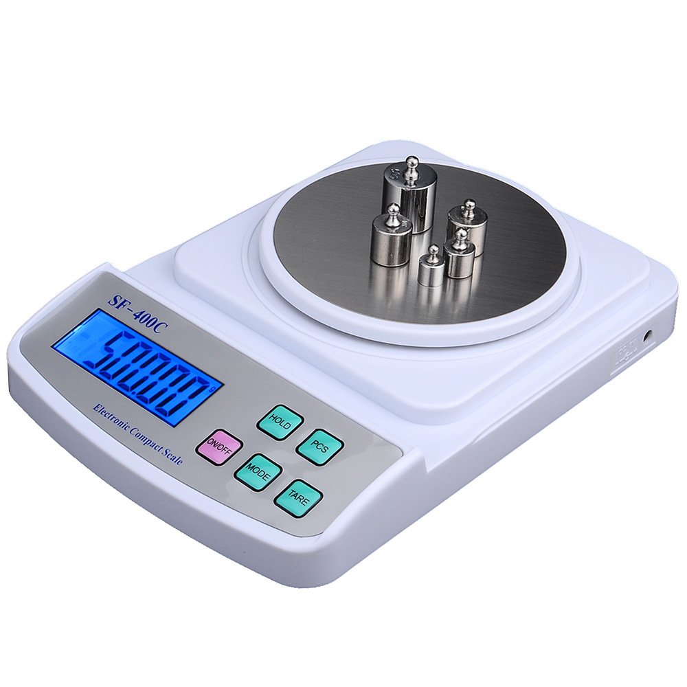 Balanza analítica de laboratorio de alta precisión, báscula electrónica digital de laboratorio, báscula para joyería, báscula electrónica de precisión para cocina Clark Scales (500 g, 0,01 g).