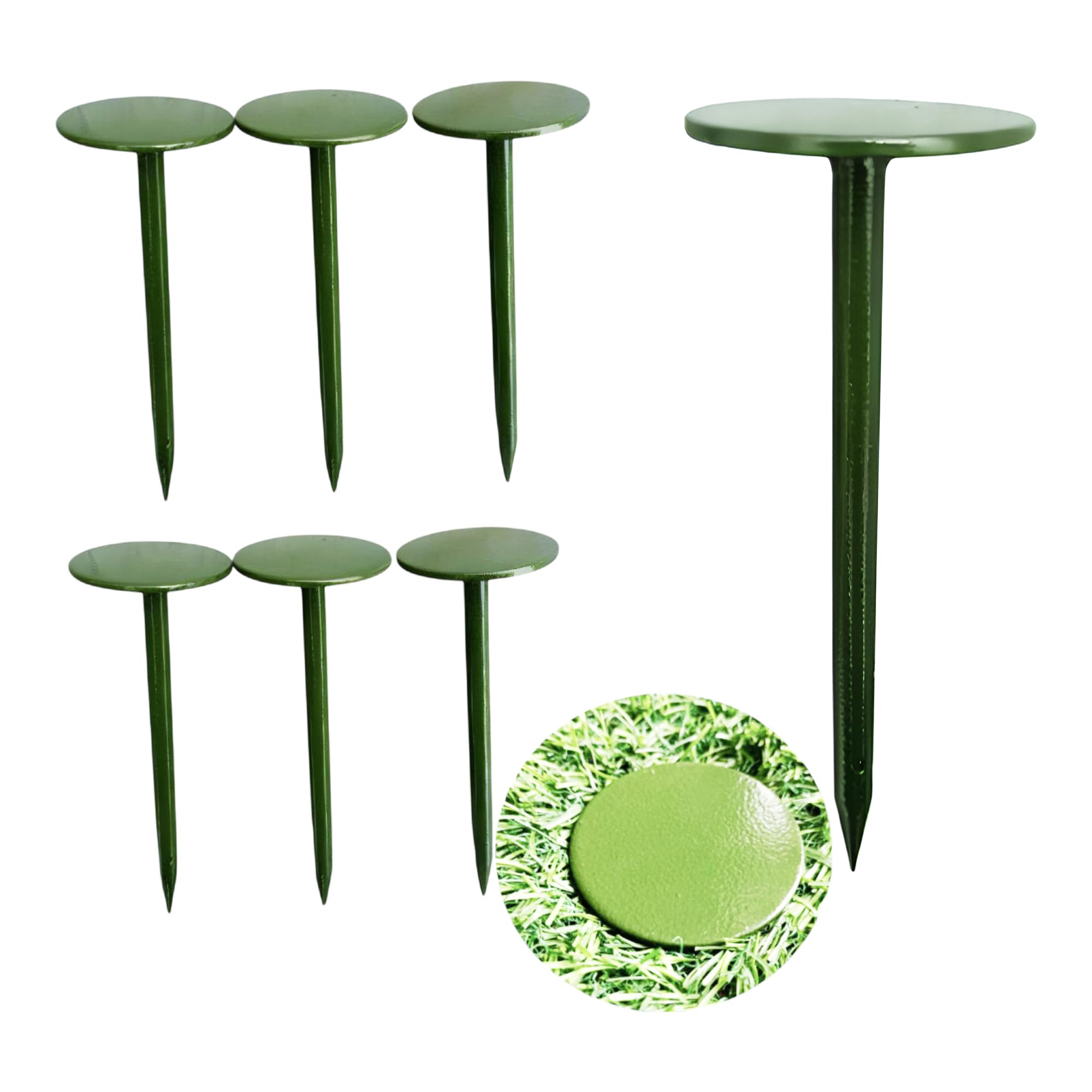 Amazon.com : NsyStake 6 Pack Green Survey Markers – Metal Property