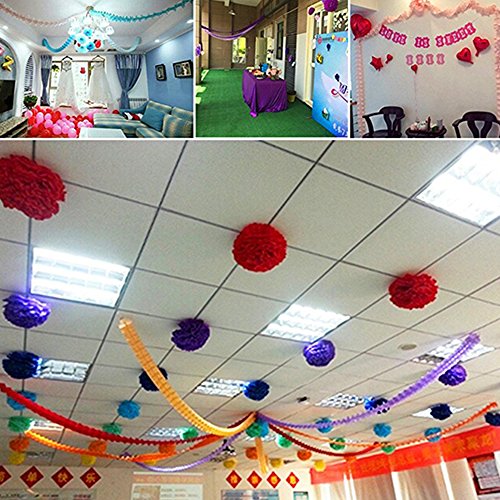 Ghirlanda di carta velina fiore ghirlande, 3.6 m