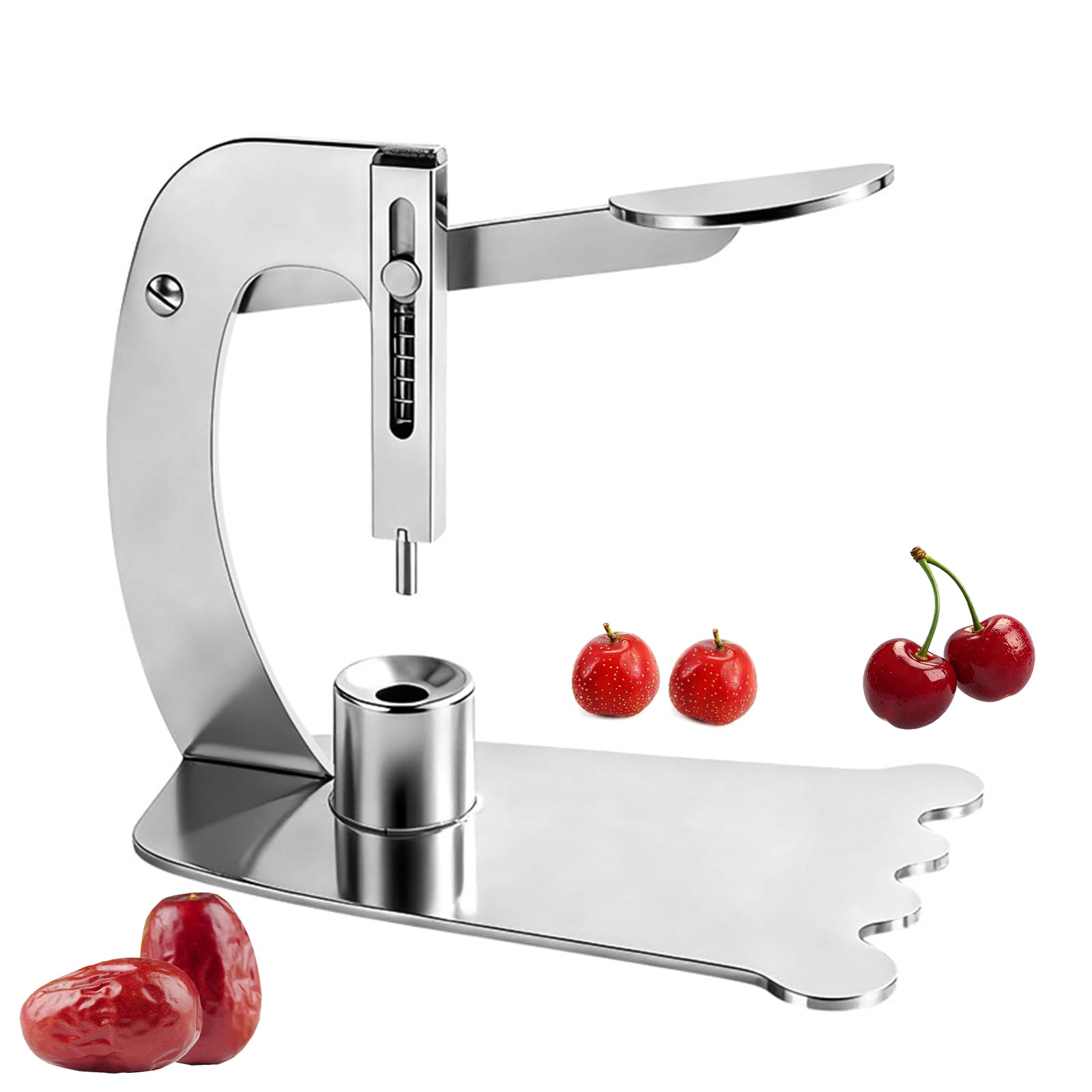 Denocciolatore Di Ciliegie, Denocciolatore Multiplo Per Ciliegie | 3 Aghi Sostituibili (5/6/8 mm), Materiale In Acciaio Inossidabile, Adatto Per Rimuovere I Noccioli Di Giuggiole E Frutti