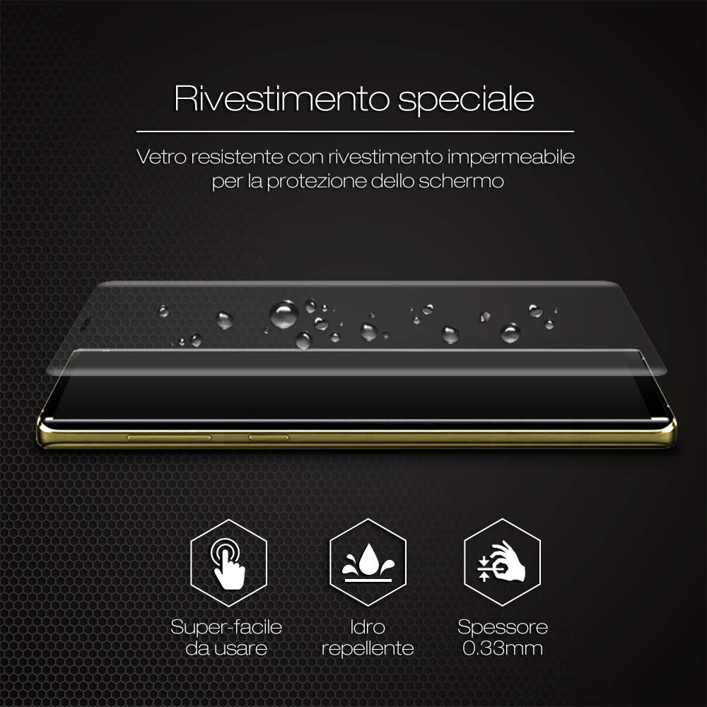 CELLONIC 2x Vetro Temperato Per Garmin Edge 540 / Edge 840 - Protezione Schermo 9H, 0,33mm, Full Glue - 5