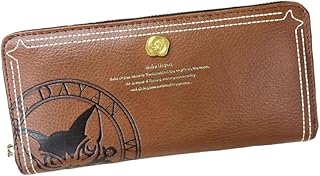 [K-PARTS] BebeDayan べべダヤン コアスタンプ 長財布 ロングウォレット ラウンドファスナー レディース長財布 べべダヤン ダヤン わちふぃーるど ラウンドファスナー 長札 合皮 (ブラウン)