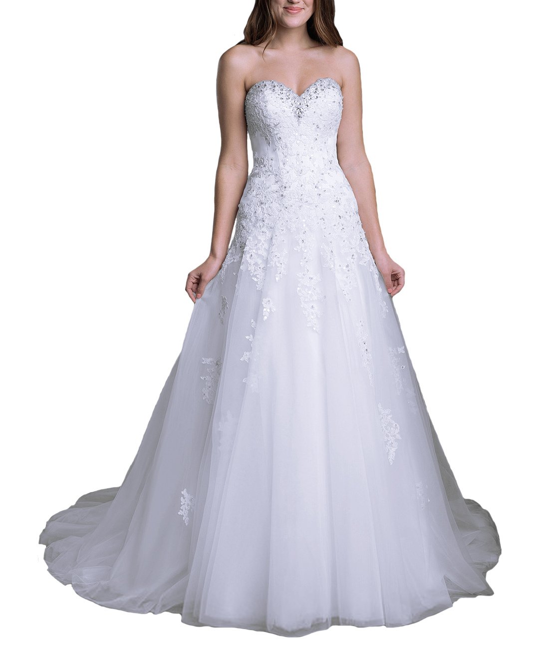 Abito da Sposa Lungo delle Donne Princess Abito da Sposa