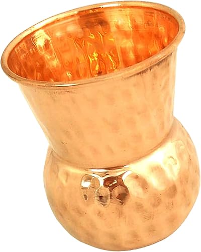 Miniatura 3 de PARIJAT HANDICRAFT Vaso martillado Moscow Mule Tazas Tazas de vidrio para bebidas de cóctel refrescos Artesanal (1)