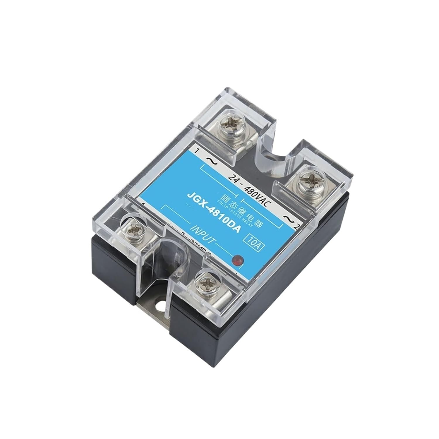 JGX-4810DA 10A-100A DC Control AC Solid State Relay Input 3-32VDC Output 24-480VAC(JGX-4860DA)