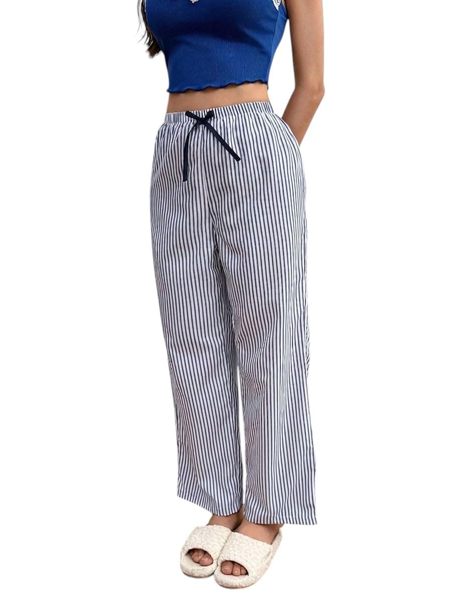 oomph! Womens Stripe Printed Pyjama | Full Pyjama | Women Nightwear | Loungewear | Everyday Wear-picture-42