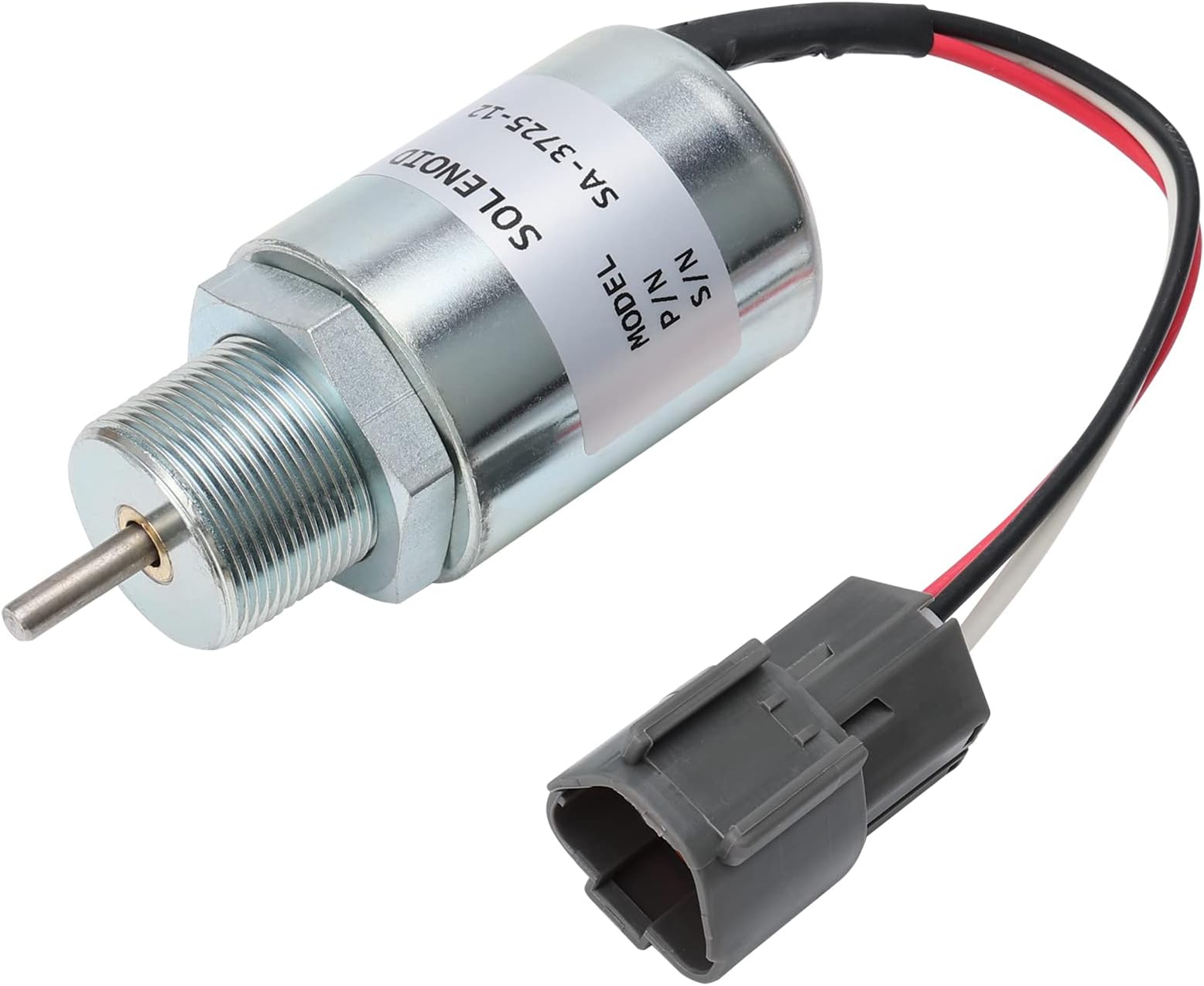 MaySpare Fuel Shut Off Solenoid SA-3725-12 for Mitsubishi L2E L3E S3L S4L Engine Volvo EC15 Toro 223D Mahindra Max 28 Tractor 12VDC