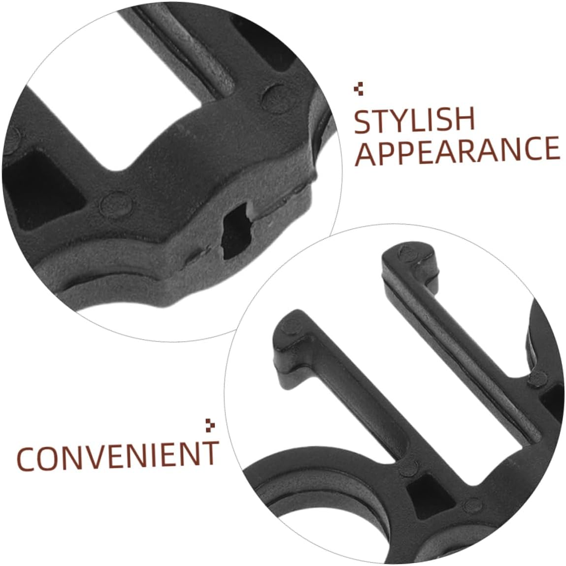 4pcs Plastic Trekking Pole Clips for Poles Versatile Hiking Stick Attachments Fashionable Design Supportive Outdoor Equipment for Hiking and Climbing