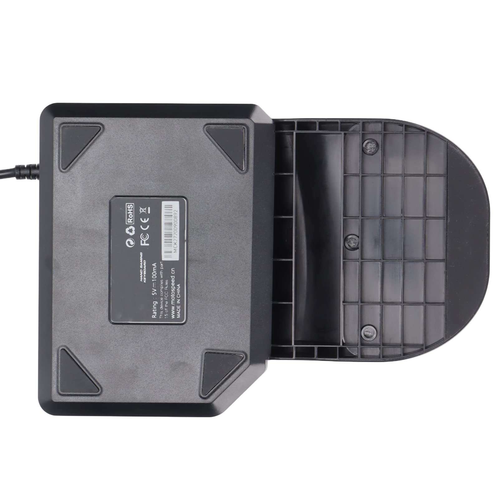 Teclado de una sola mano Mini teclado para juegos Teclado con una mano, juego mecánico RGB retroiluminado Teclado de una mano, accesorio de teléfono móvil con cable para PUBG/para 6