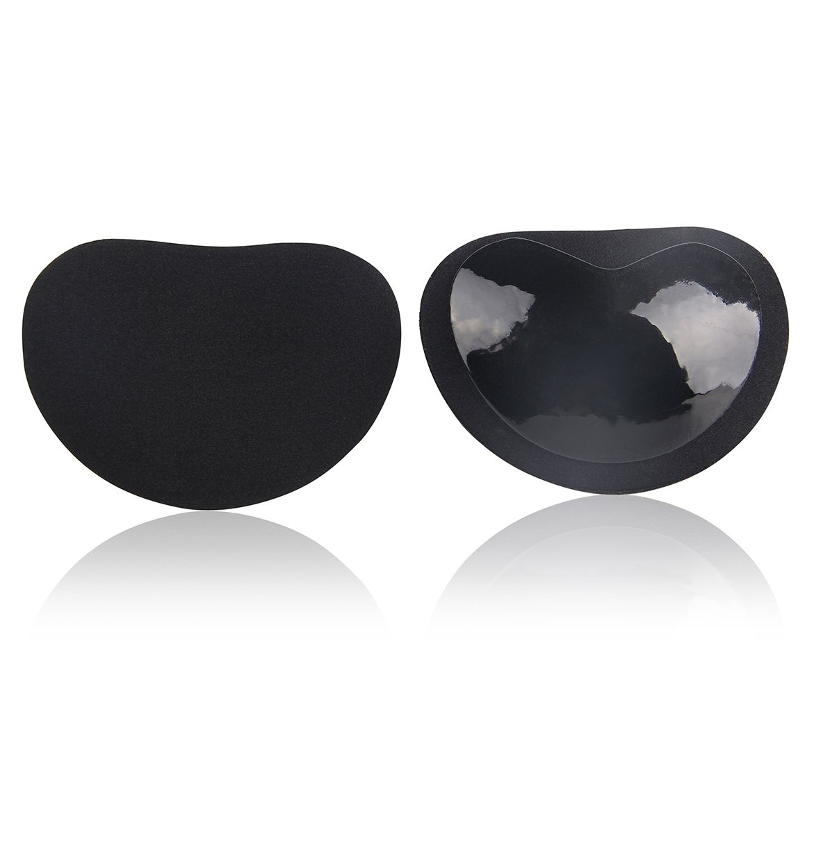 Aphrody Silicone Self Adhesive Bra Inserts Enhance Breast Pads for Bikinis Swimsuit Sports (Black)