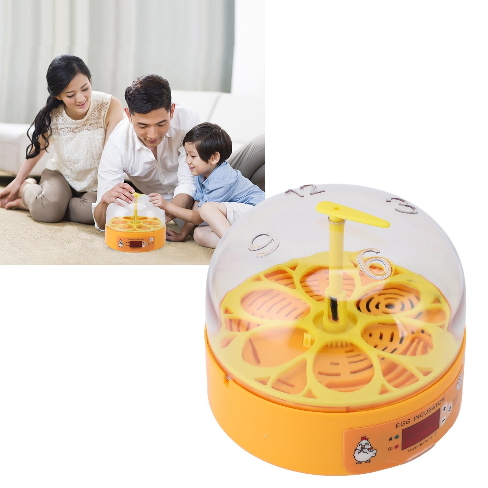 Smart Egg Incubator Automatische Brutmaschine für Geflügel zu Hause Im Freien ABS (EU-Stecker 110-220 V)