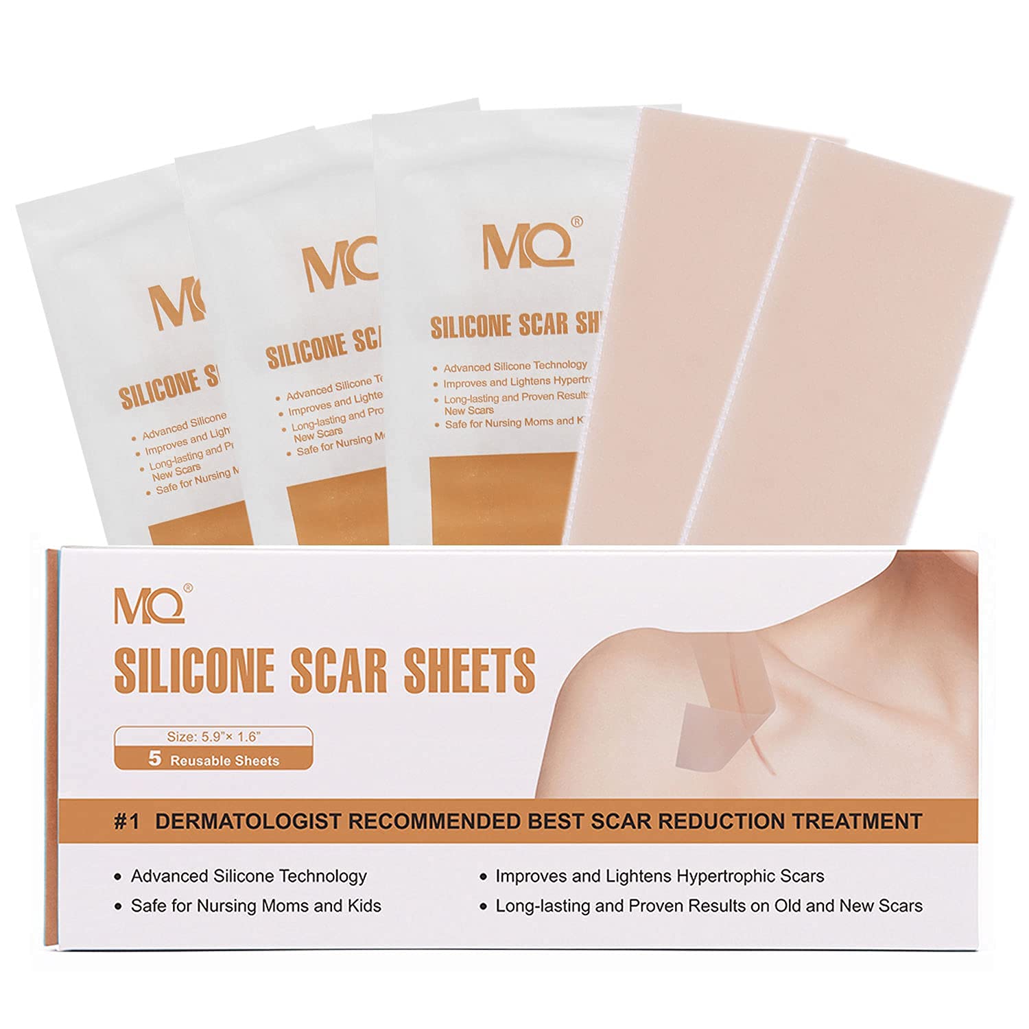 Buy Silicone Sheets, Reusable Removal Sheets, 6"x1.62" Professional
