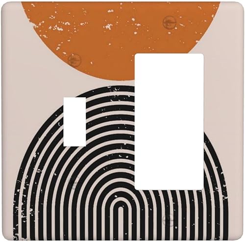 Miniatura 147 de Cubierta de Interruptor de Luz de Palanca de 1 Gang con Estampado de Bosque de Pinos Rústico Campestre, Cabaña Lodge Granero Bosque Forestal de