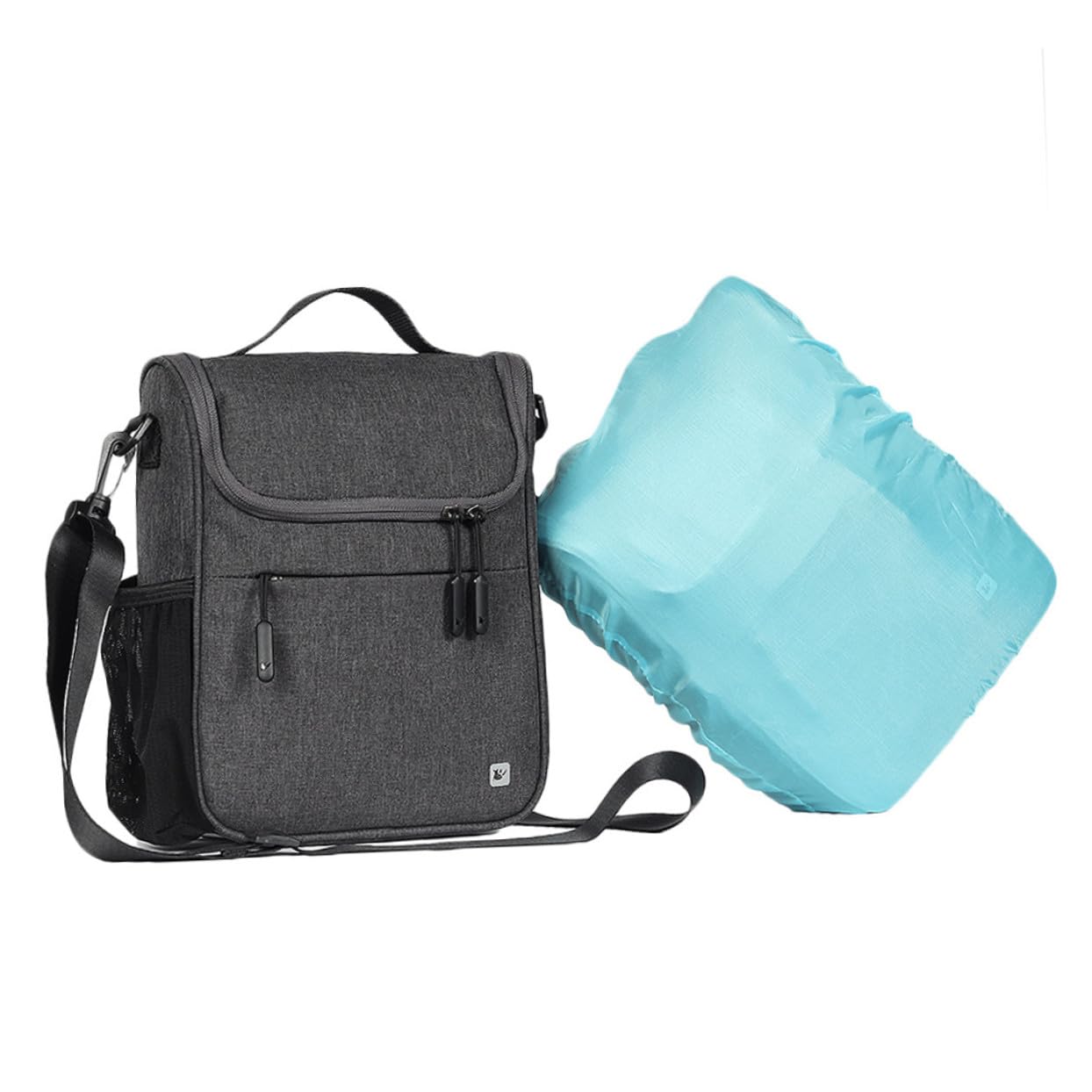 UPKOCH Borsa Bici Manubrio 5l in Poliestere, Borsa Frontale Ciclismo | Design Staccabile Multifunzione, Chiusure a Pressione Incluse, per Bici ed Elettrica, Montaggio Rapido Stile Casuale