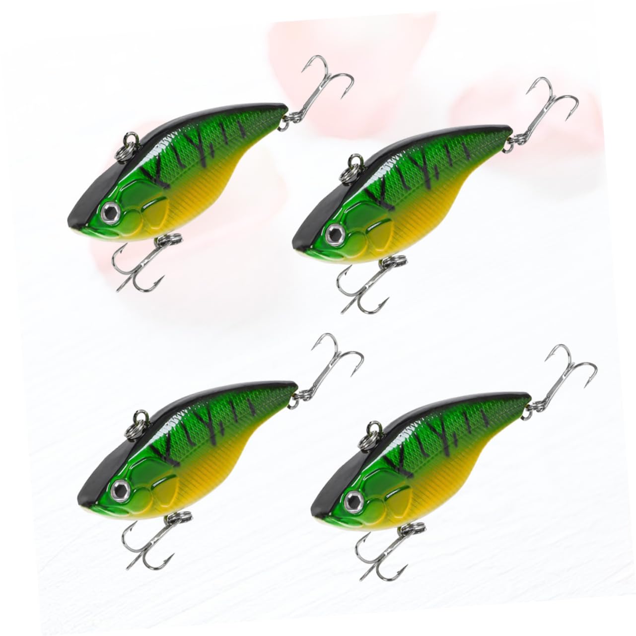 Sosoport Mini Appâts De Pêche Swimbait Lure pour Basse Lure pour Truite Leurres De Pêche Flottants Leurres De Pêche Artificiels Green