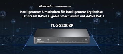 TP-Link TL-SG2008P - Multipresa Smart Switch Jetstream, 8 Porte, Gigabit con 4 Porte Poe+ - 4