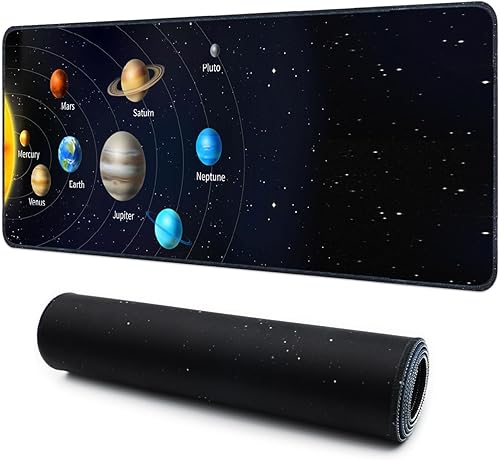 Miniatura 2 de Alfombrilla de mouse para juegos, alfombrilla de mouse grande para escritorio, alfombrilla de mouse extendida, con base de goma antideslizante,