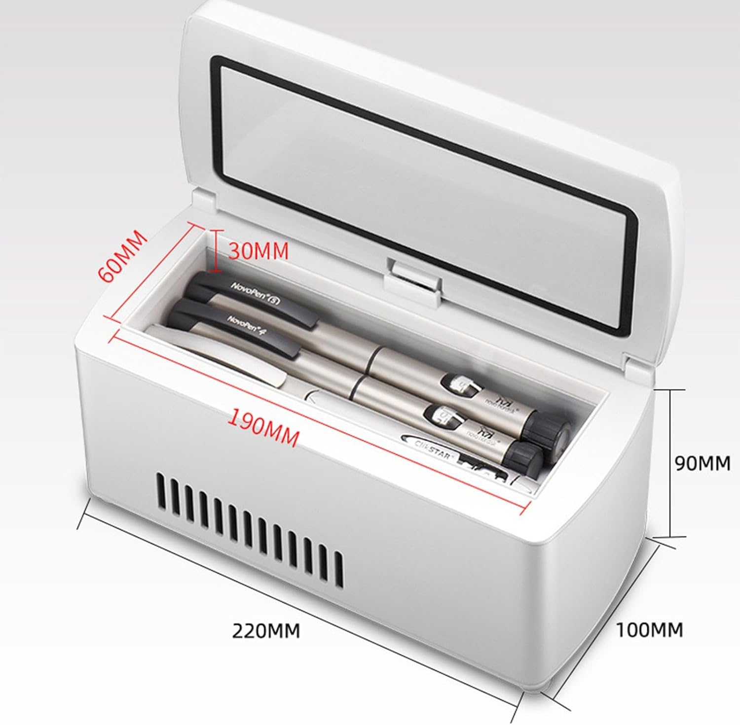 Portable Cooling Travel Case Intelligent Temperature Control Alarm Systems Quiet Operations For Car Home