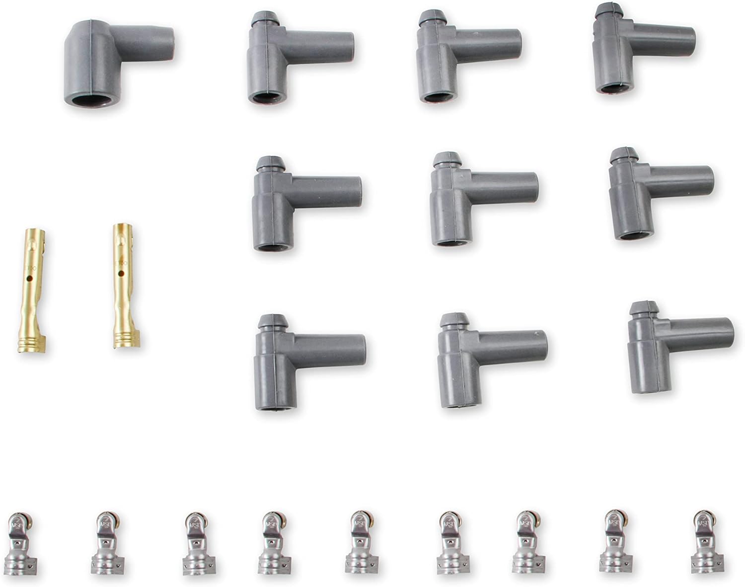 MSD 31189 Super Conductor Spark Plug Wire Set, Multi-Angle Plug, HEI Cap