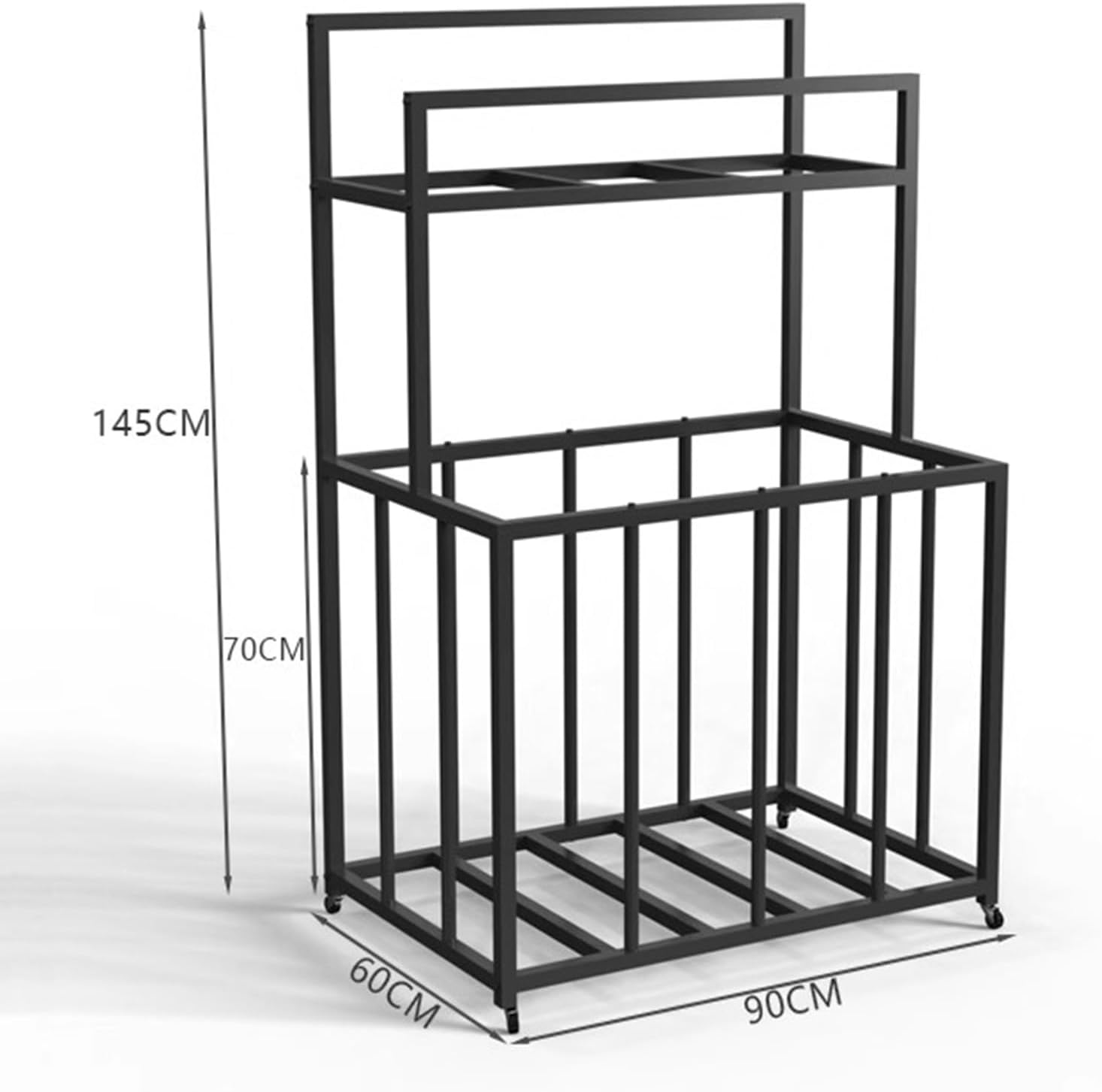 Swimming Noodle Storage Rack, Movable Pool Equipment Organizer for Floaties, Noodles, Life Vests, Beach Balls Display, Large Capacity & Space Saving
