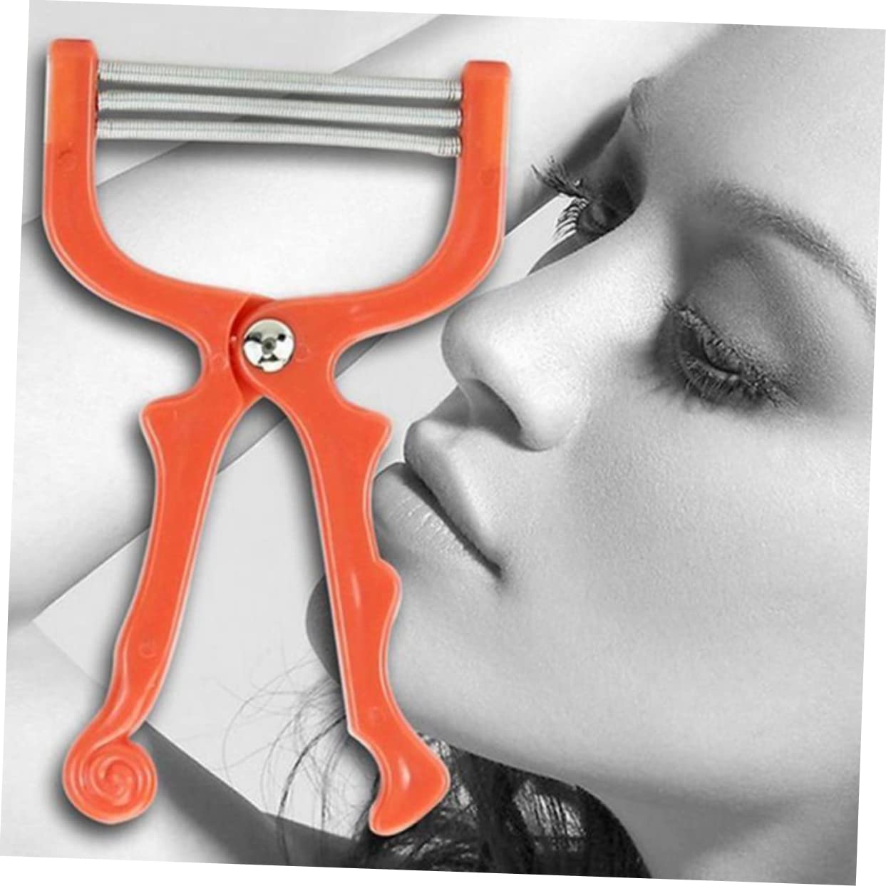 SOESFOUFU Face Hair Plucker Facial Hair Removing Brush Spring Epilator Handle Roller