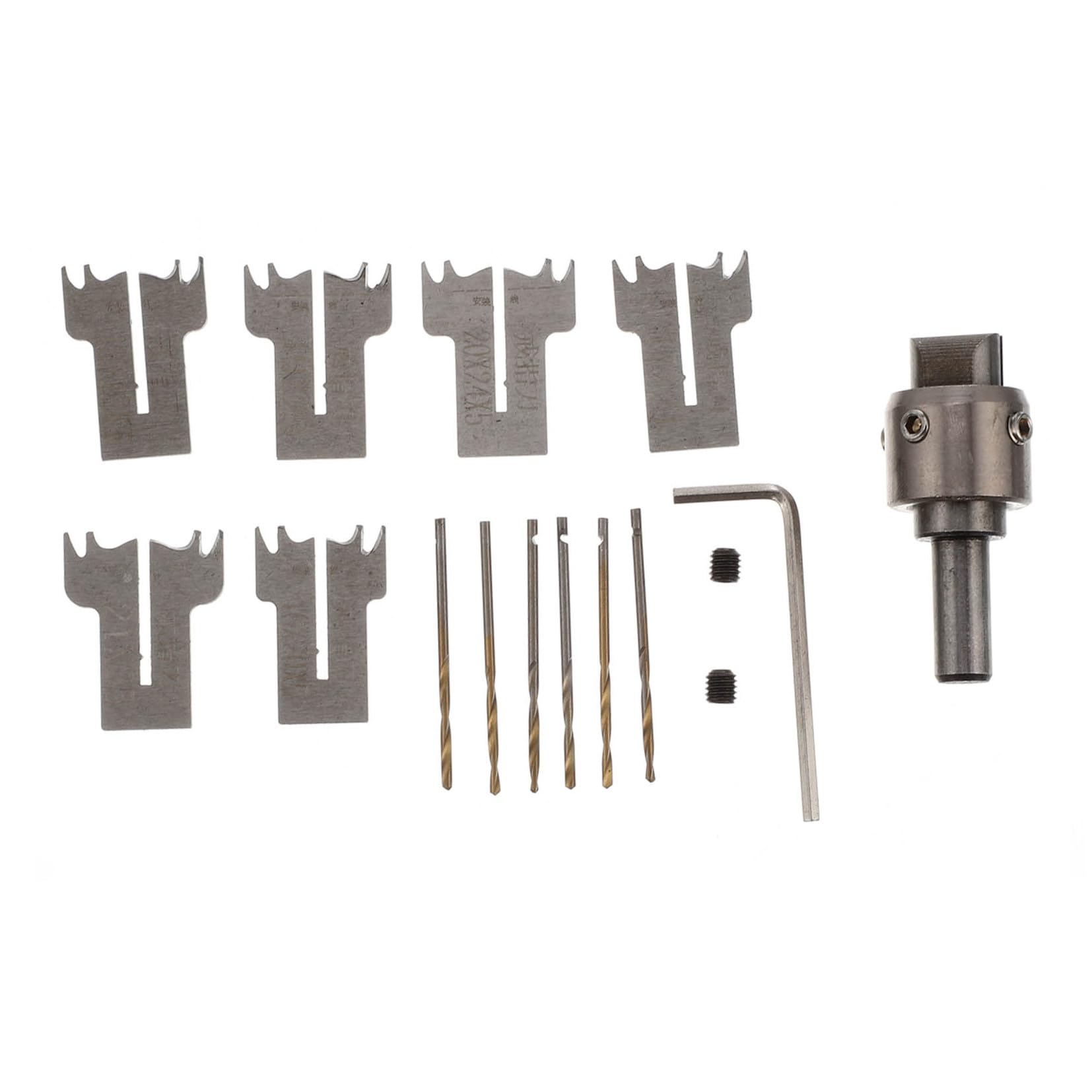 Set di Punte per Trapano ad Alta Precisione in Metallo per Realizzazione Anelli e Braccialetti in Compensato e Materiale PVC, Kit Utensili Manuali