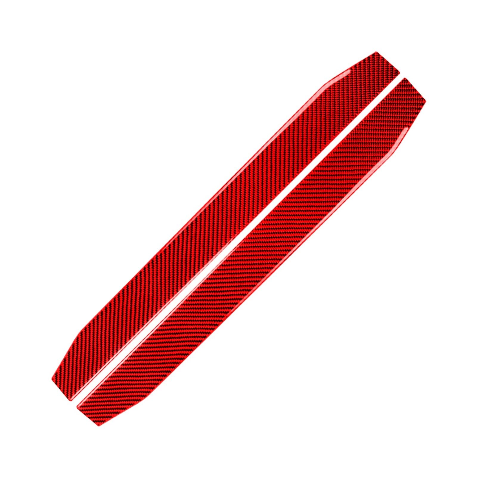 for Chevrolet for Camaro 2017-2022 Car Threshold Panel Decorative Sticker Trim Cover Strip Car Interior Mouldings(Red)