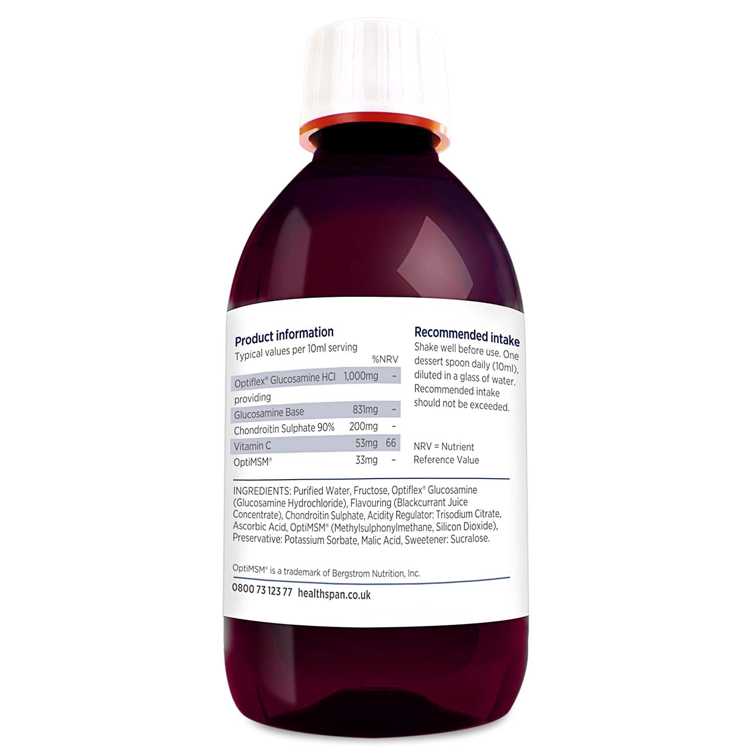 Healthspan Optiflex Glucosamine & Chondroitin Liquid (2x300ml