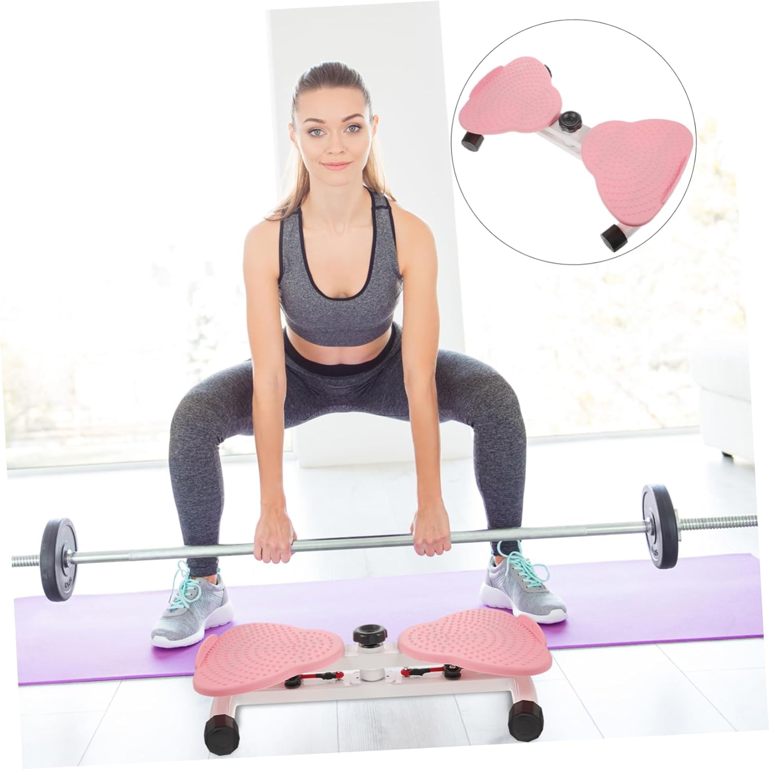 Kisangel 1Pc Waist Twisting Fitness Device Rotating Board for Exercise Equipment for Slimming Hips Thighs for Full Body Massage Calorie Burning