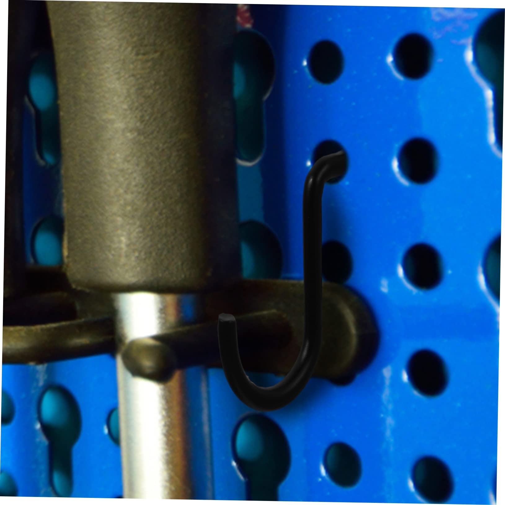 HEALLILY 20pcs Metal Pegboard Hooks Garage Tool Organizer Heavy Duty Hooks Easy Install Saves Effort