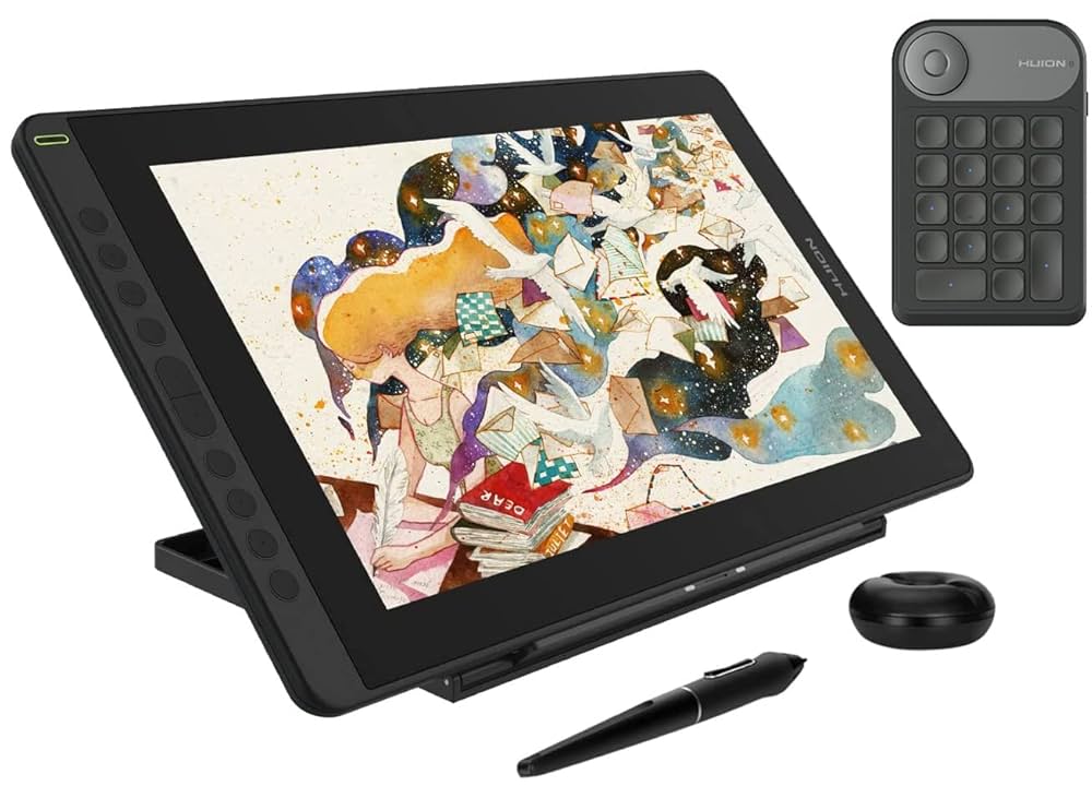 液タブ・ペンタブ HUION Kamvas 16 (Gen 3) + Keydial mini Kamvas 16 (Gen 3)