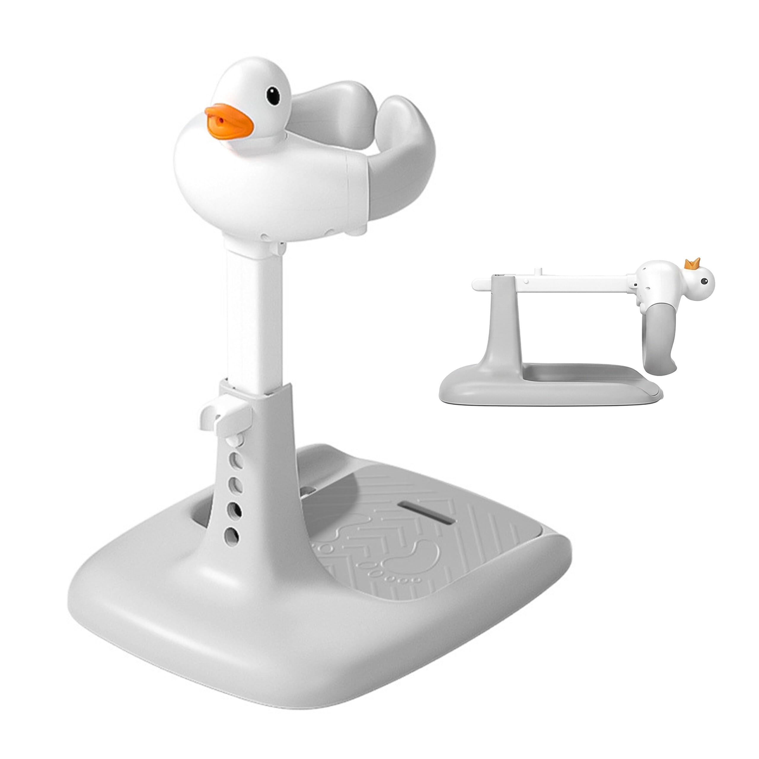 Relaxdays Baby-Duschständer höhenverstellbar, HBT: 45-67x50x40cm, grau-weiß
