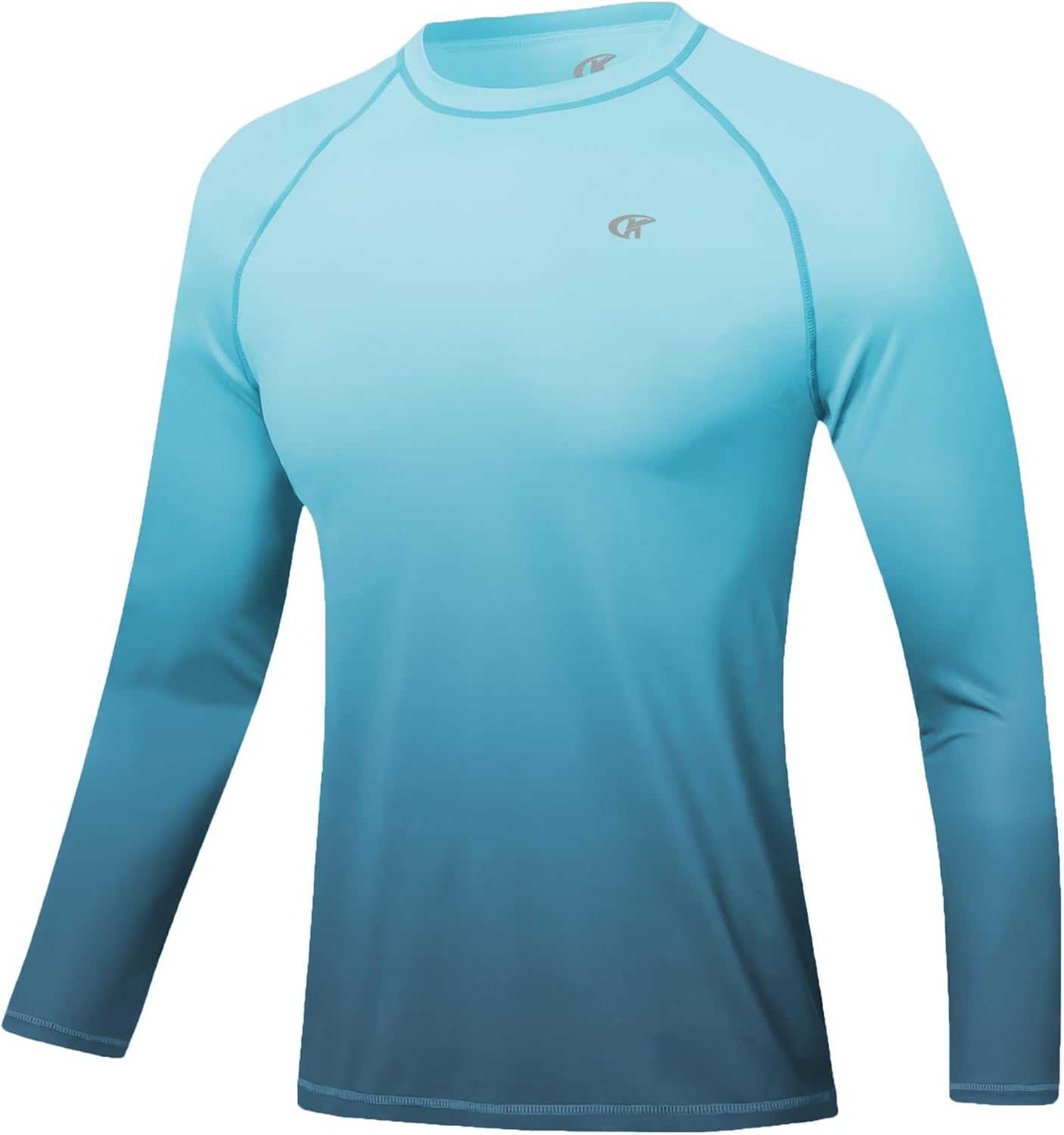 Men's Long Sleeve Swim Shirts Rash Guard Shirts UPF 50+ Sun Protection Quick Dry T-Shirt Athletic Workout Running Tops Shirts