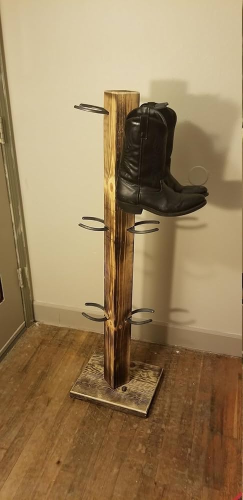 置物 boots tree Cowboy Boot Rack - 6 Cap Boot Tree(Color : Burn) : Amazon.ca