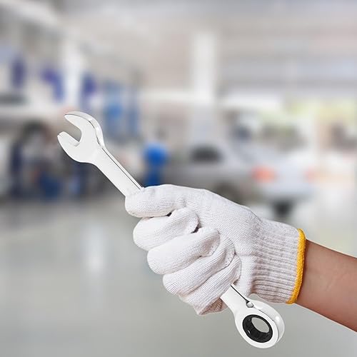 Miniatura 8 de Angoily Llaves combinadas de compensación, juegos de llaves métricas, llave dicefálica giratoria de trinquete, llave dinamométrica de extremo