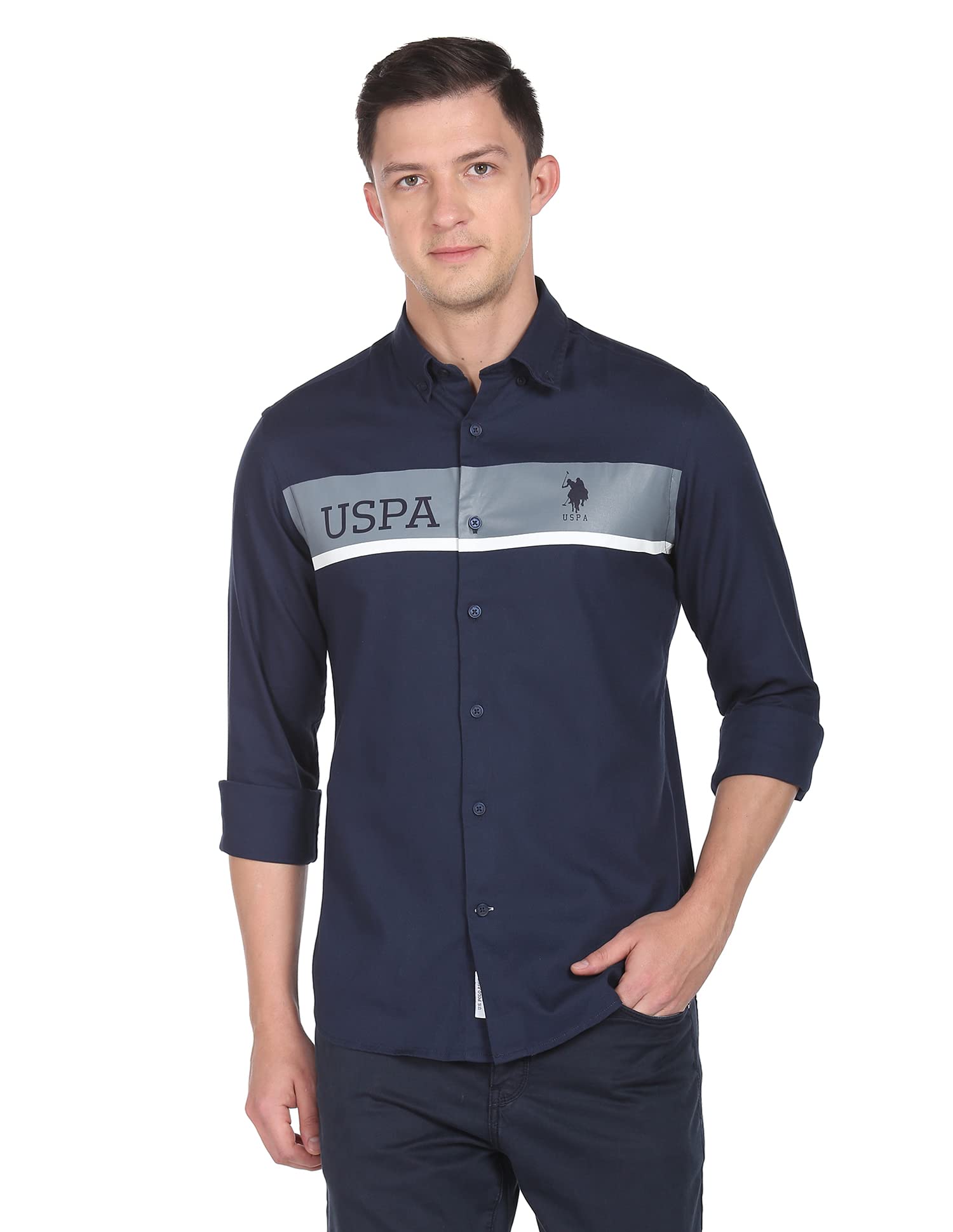 u.s. polo assn. Men's Cotton Regular Fit Shirt-picture-36