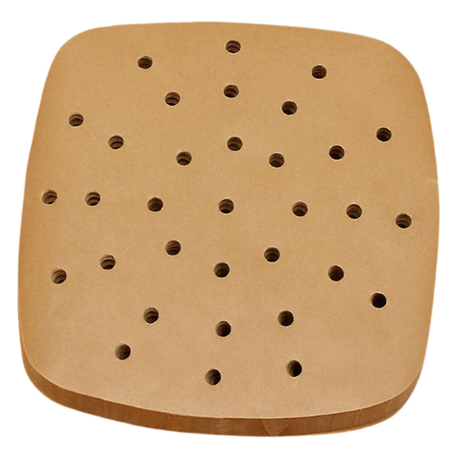 Papel pergamino con orificios de 18.5 cm, ideal para barbacoas caseras y cenas saludables