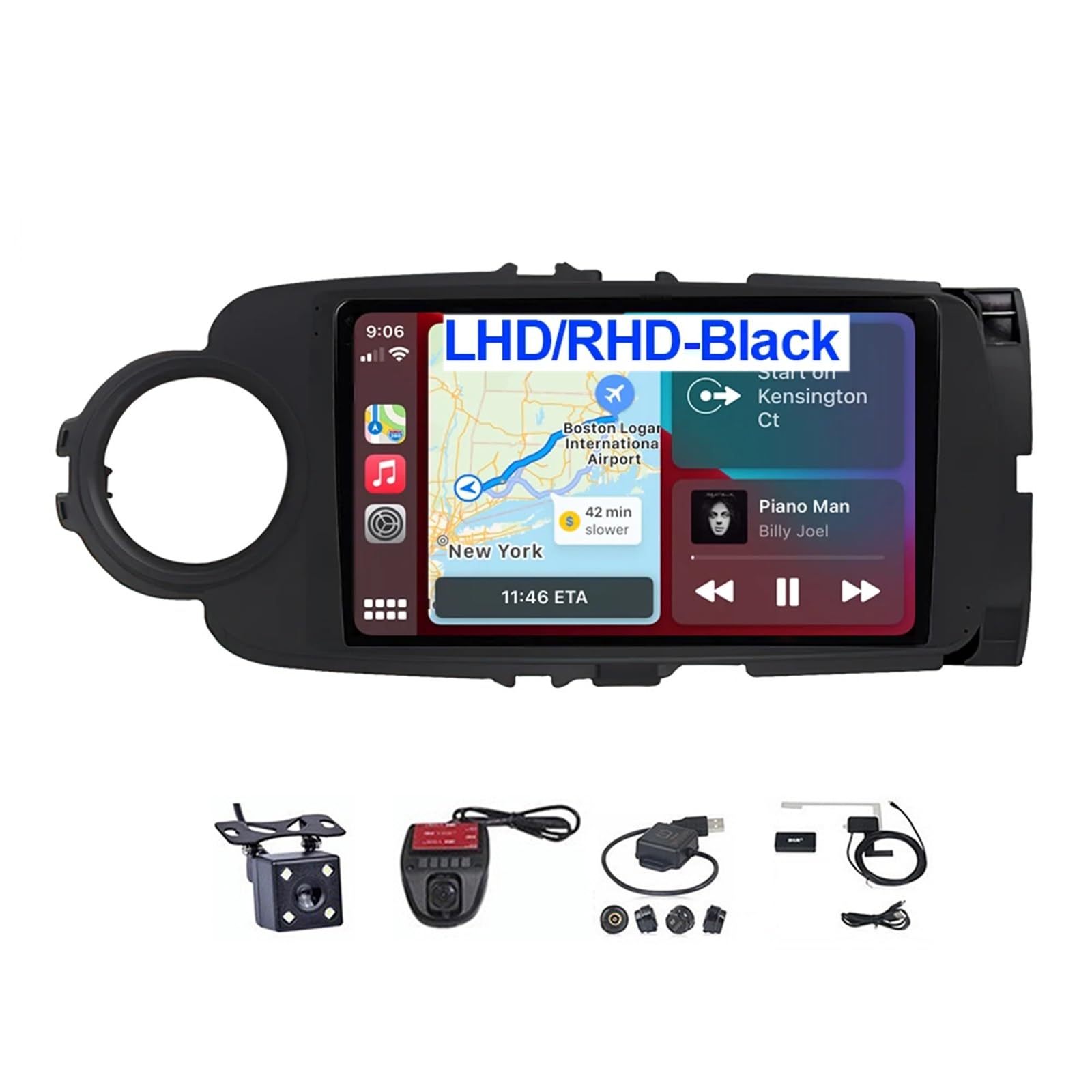 Écran tactile Toyota Yaris récepteur stéréo voiture GPS Bluetooth et WiFi