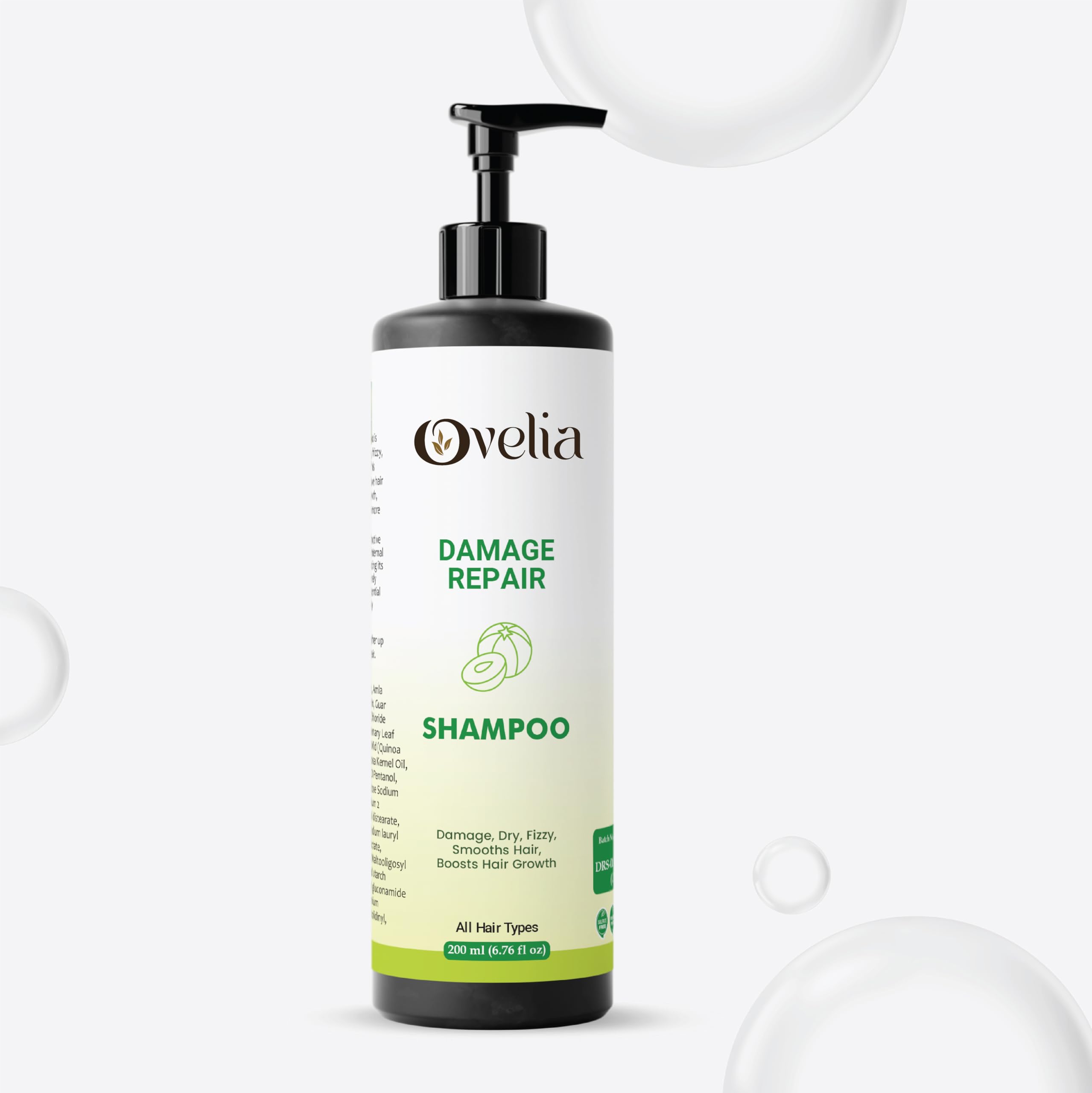 Damage Repair Shampoo, for All Hair Types, Paraben & Sulphate Free, 200 ml-picture-13