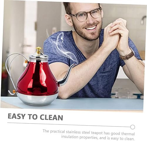 Miniatura 5 de Mobestech Tetera de gran capacidad Viaje Hervidor de agua caliente de doble voltaje Estufa de té Colador de tetera