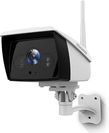 Amazon Co Jp Yeskamo 防犯カメラ 屋外 ワイヤレス 監視カメラ Wifi 1080p 200万画素 ネットワークカメラ Ip66防水防塵 家庭用防犯カメラ Sdカード録画対応 マイク付きカメラ スピーカー搭載 録音 双方向通話 動体検知 音声警報 暗視撮影 Led ライト 付き 常時点灯