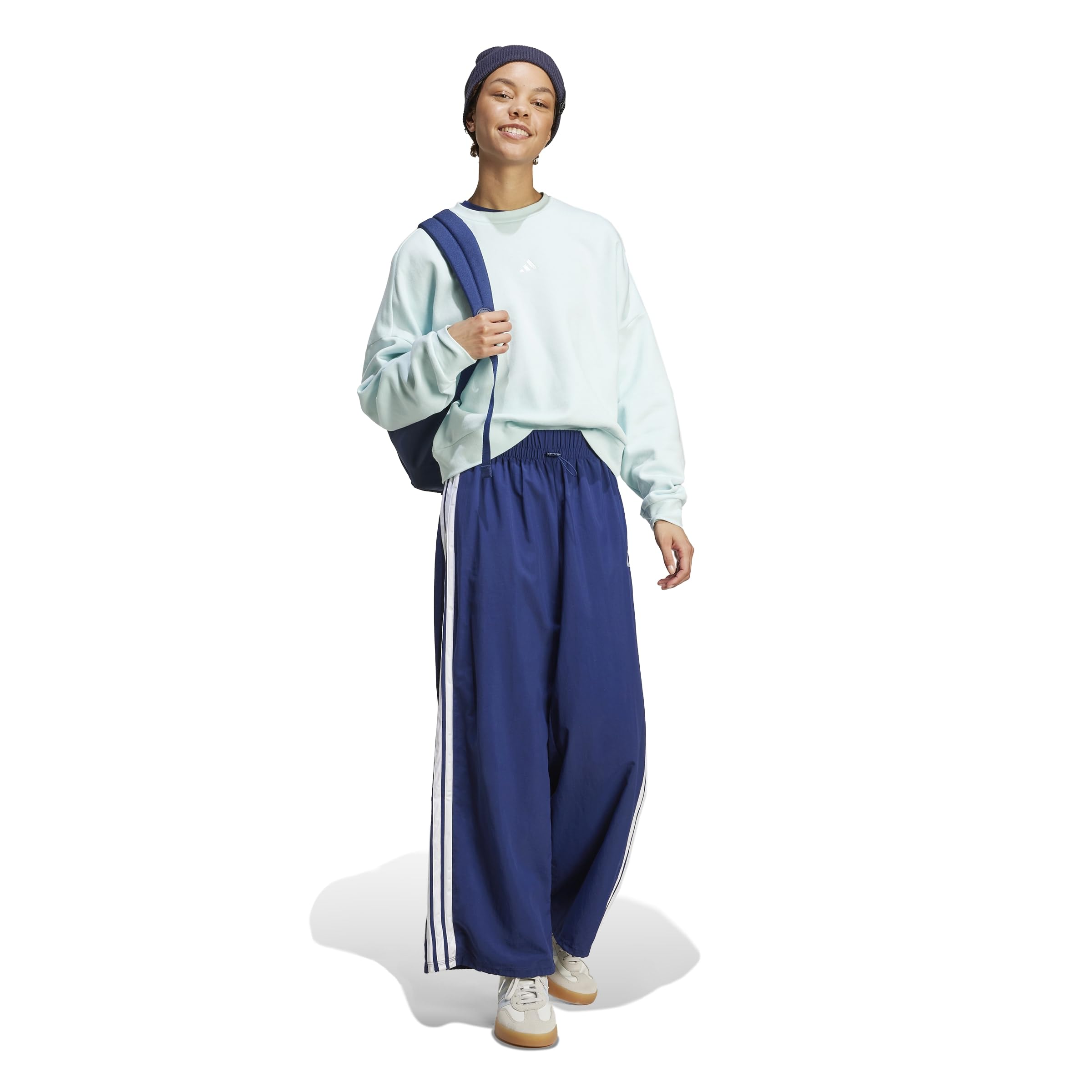 adidas Essentials 3-stripes Lifestyle Woven Parachute Pants - Spodnie golfowe Kobiety