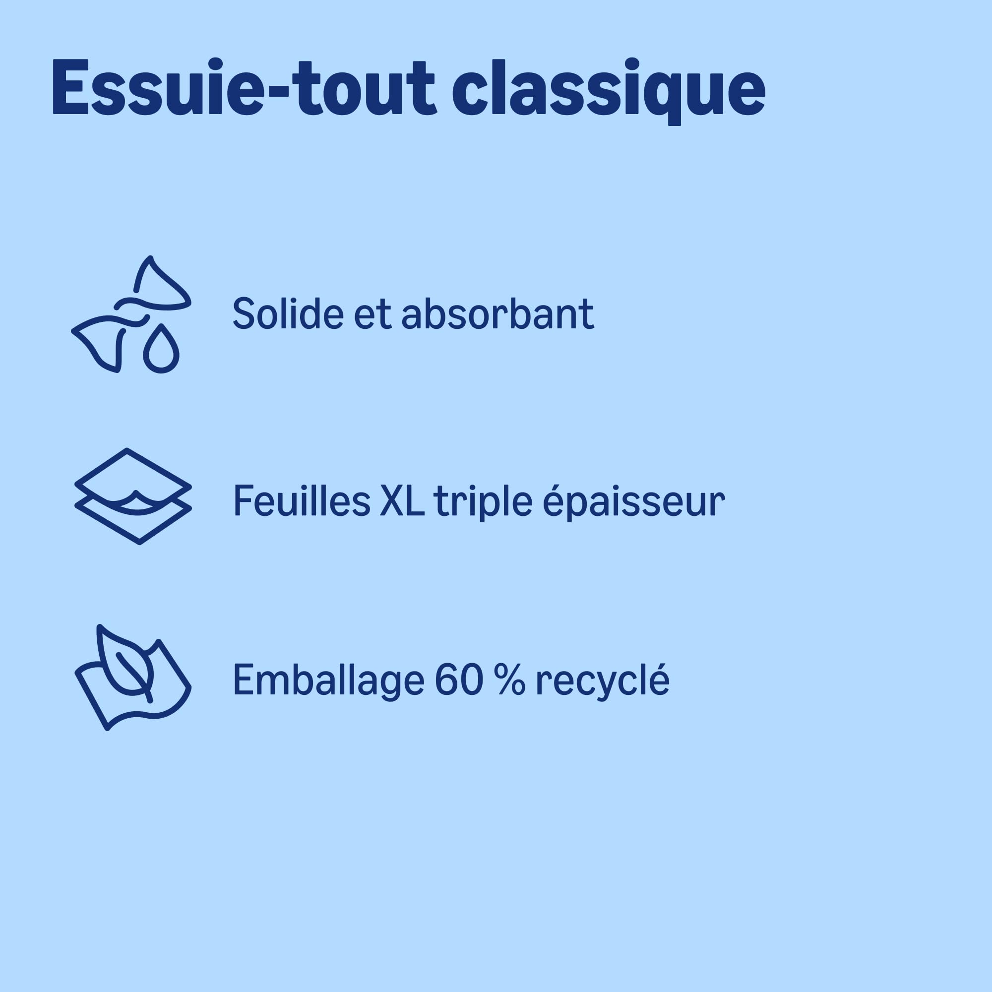 by Amazon Essuie-tout Super Absorbant, Triple Épaisseur, 18 Rouleaux (6 Paquets de 3), 80 Feuilles par Rouleau, Certifié FSC (Anciennement sous la Marque Presto!)