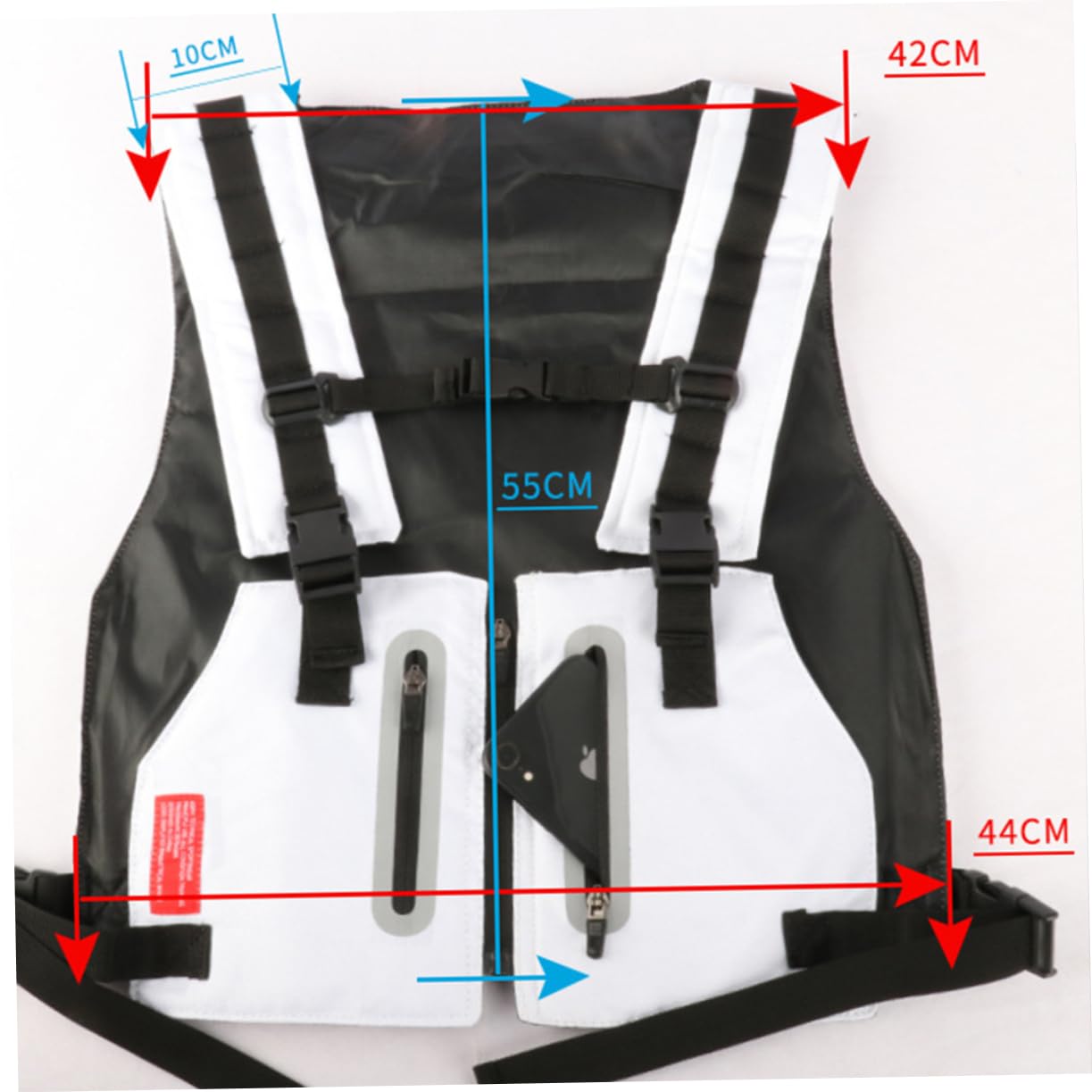 INOOMP Chaleco Deportivo Reflectante para Hombre De Alta Visibilidad para Correr y Ciclismo Múltiples Bolsillos para Actividades Al Aire