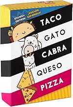 Taco Cat Goat Cheese Pizza - Spanish Edition! ¡Taco Gato Cabra Queso Pizza - Edición Española! Edades 8+, tiempo de juego 10-15 minutos, 2-8 jugadores