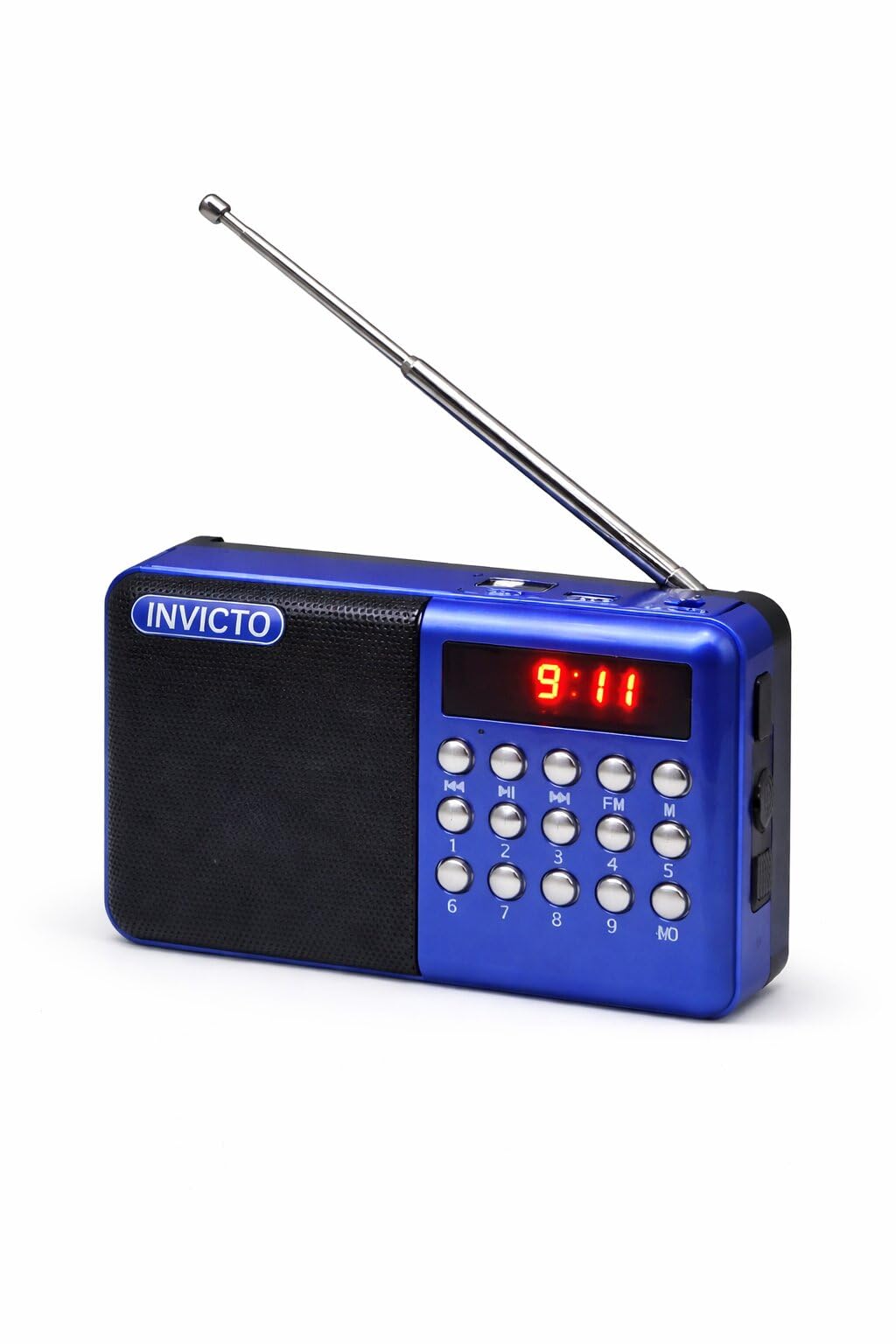 Invicto Pocket Blast FM Radio with Bluetooth Speaker with Clear Sound, Antenna, 6w-12 Hours (USB Charging) and Number Pad (AUX, SD Card, USB Input) (FM Radio Speaker) (Blue)-image-24