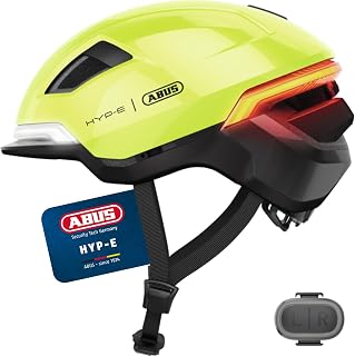 ABUS Fahrradhelm HYP-E - Helm mit Frontlicht, Rücklicht und Blinklicht - geeignet auch fürs Fahrradfahren auf E-Bike und S-Pedelec - für Jugendliche und Erwachsene