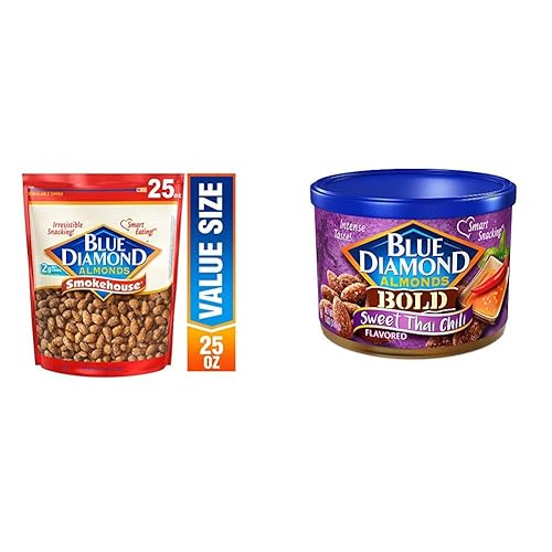 Blue Diamond Almonds Smokehouse y nueces dulces con sabor a chile tailandés