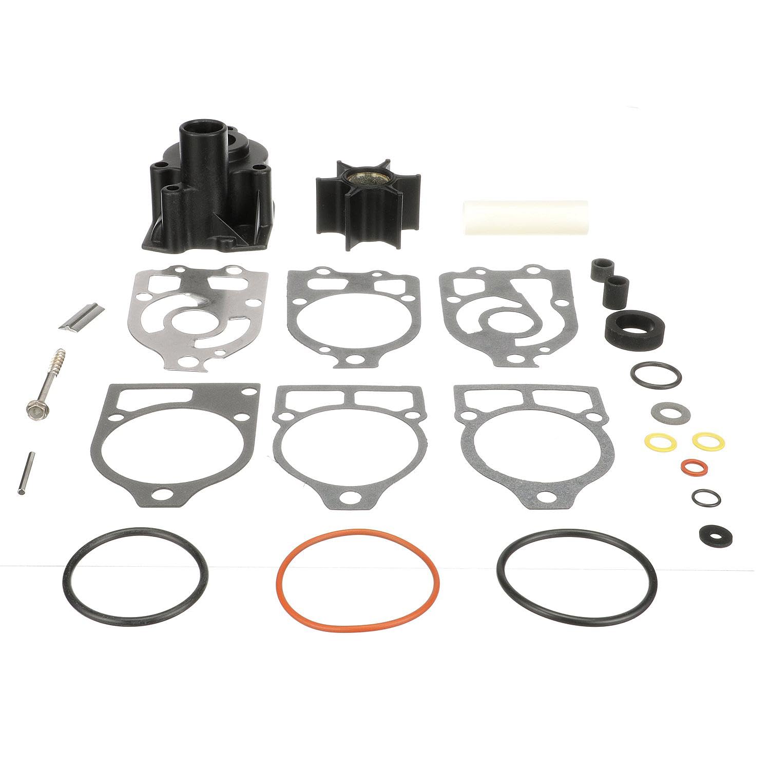 Quicksilver 96148A8 Water Pump Repair Kit for Outboard And Stern Drive: Mercury And Mariner 65 HP (4-Cylinder) Through V-6 Outboards with Short-Vane Impellers